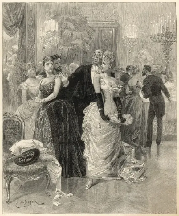 Framed Print : A party in France Framed Print : A party in France