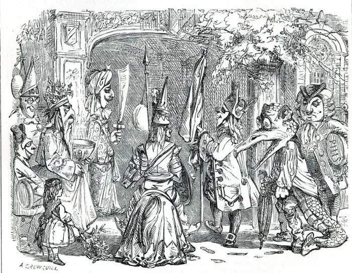 Framed Print : A party of mummers Framed Print : A party of mummers