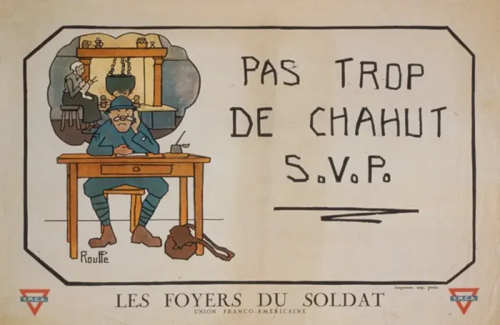 Framed Print : Pas trop de chahut - SVP. Les Foyers du soldat Framed Print : Pas trop de chahut - SVP. Les Foyers du soldat