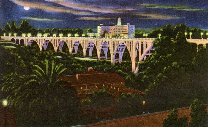 Framed Print : Pasadena, California, USA - Colorado Street Bridge Framed Print : Pasadena, California, USA - Colorado Street Bridge