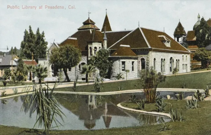 Framed Print : Pasadena Public Library Framed Print : Pasadena Public Library
