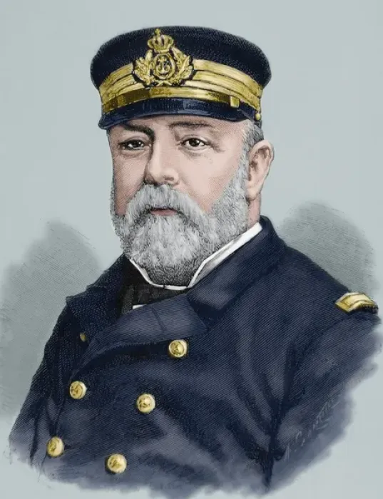 Framed Print : Pascual Cervera Topete (1839-1909). Engraving. Colored Framed Print : Pascual Cervera Topete (1839-1909). Engraving. Colored