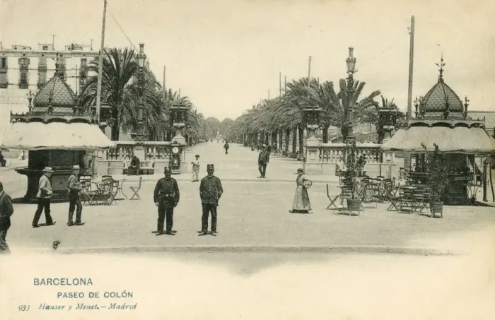 Framed Print : Paseo de Colon, Barcelona, Spain Framed Print : Paseo de Colon, Barcelona, Spain