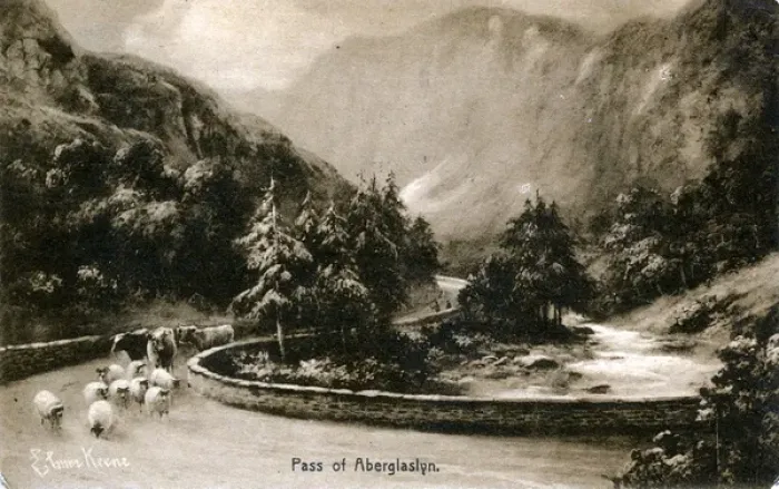 Framed Print : Pass of Aberglaslyn, Caernarvonshire Framed Print : Pass of Aberglaslyn, Caernarvonshire