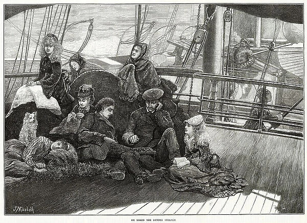 Passagers On Board Dundee Steamer 1873