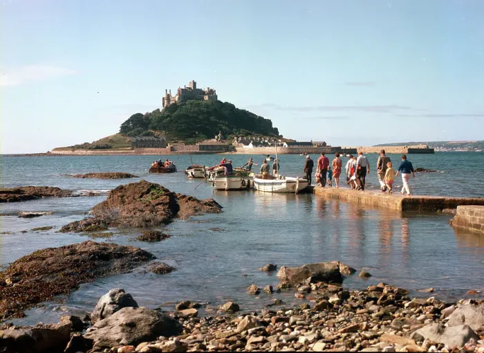 Framed Print : Passenger ferries, St. Michael's Mount Framed Print : Passenger ferries, St. Michael's Mount