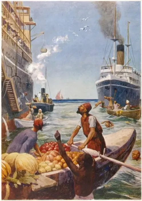 Framed Print : Passengers and Traders Framed Print : Passengers and Traders