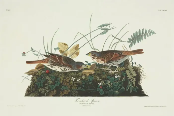 Framed Print : Passerella iliaca, fox sparrow Framed Print : Passerella iliaca, fox sparrow