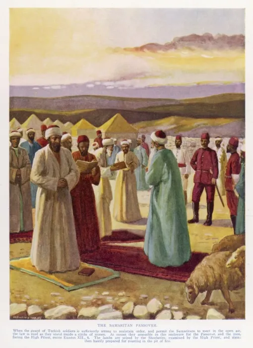 Framed Print : Passover in Samaria Framed Print : Passover in Samaria
