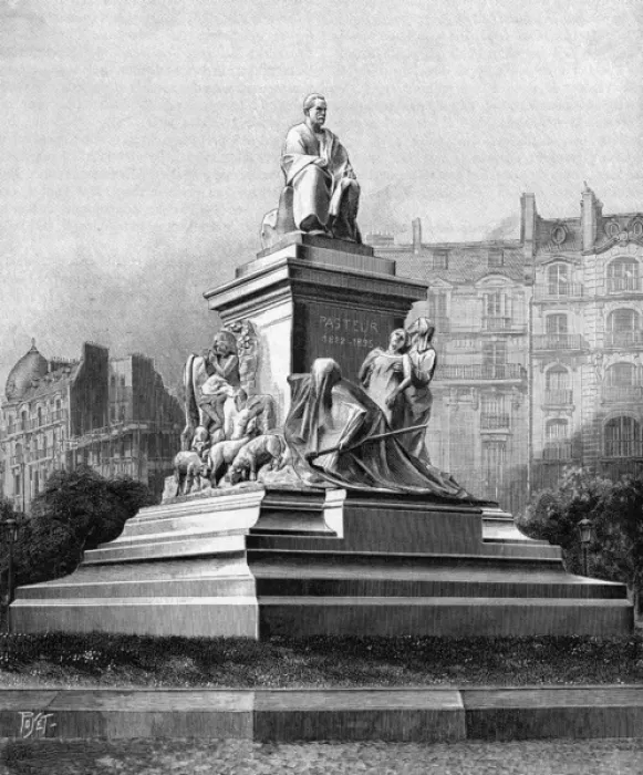 Framed Print : Pasteur Statue Framed Print : Pasteur Statue