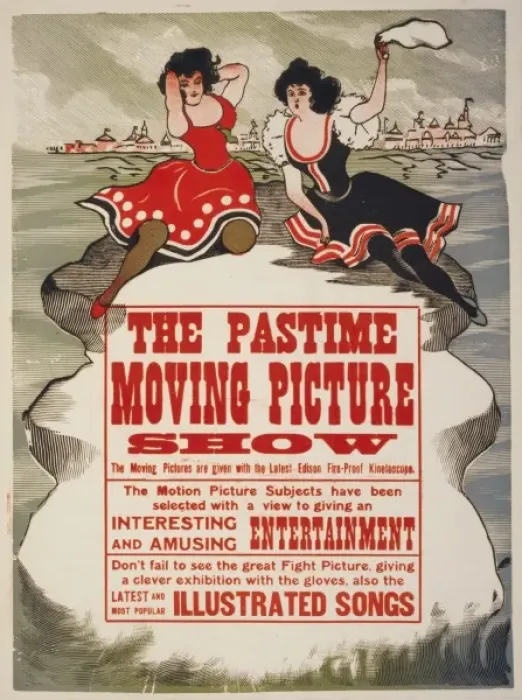 Framed Print : The Pastime moving picture show Framed Print : The Pastime moving picture show