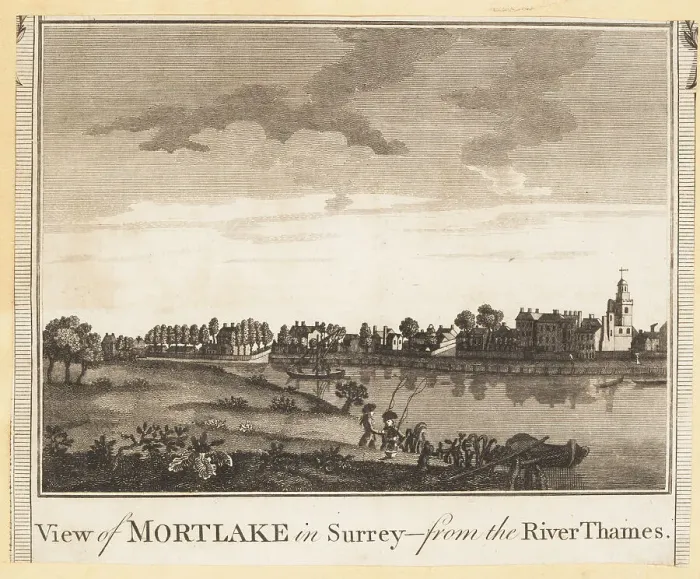 Framed Print : Pastoral view of the River Thames at Mortlake, 1784 Framed Print : Pastoral view of the River Thames at Mortlake, 1784