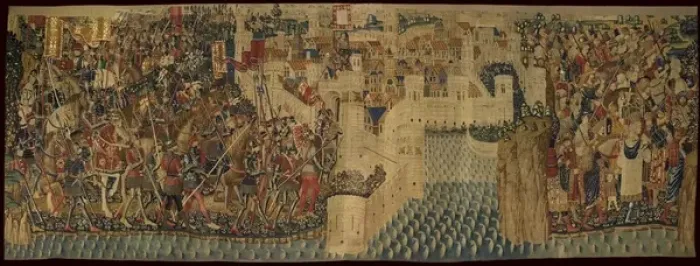 Framed Print : Pastrana Tapestries, 1471 c Taking of Tanger Framed Print : Pastrana Tapestries, 1471 c Taking of Tanger