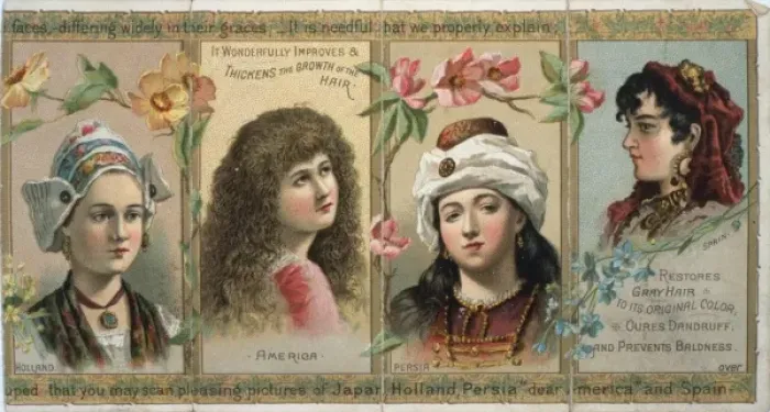 Framed Print : Patent medicine label for unnamed womens hair tonic which r Framed Print : Patent medicine label for unnamed womens hair tonic which r