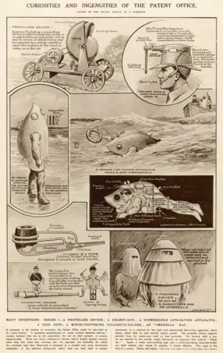 Framed Print : Patent Office Curiosities and Ingenuities Framed Print : Patent Office Curiosities and Ingenuities