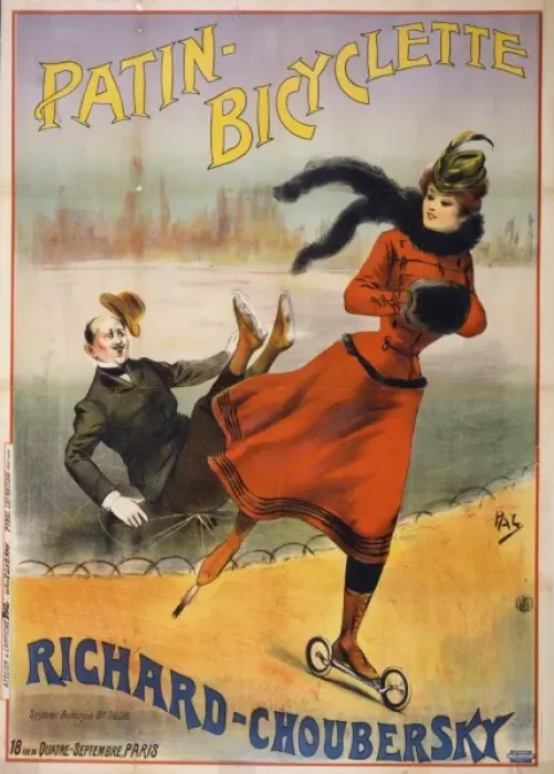 Framed Print : Patin-bicyclette - Richard-Choubersky Framed Print : Patin-bicyclette - Richard-Choubersky