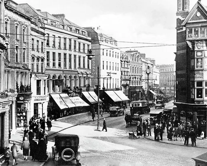 Framed Print : Patrick Street, Cork, Ireland, early 1900s Framed Print : Patrick Street, Cork, Ireland, early 1900s