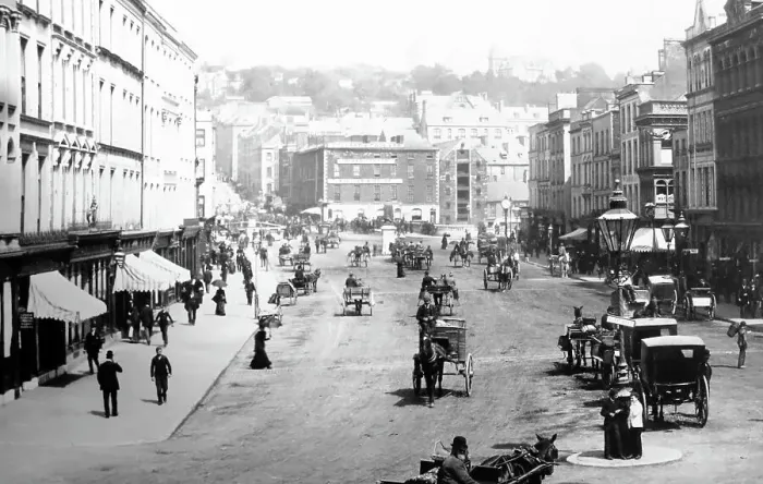 Framed Print : Patrick Street, Cork, Ireland, Victorian period Framed Print : Patrick Street, Cork, Ireland, Victorian period