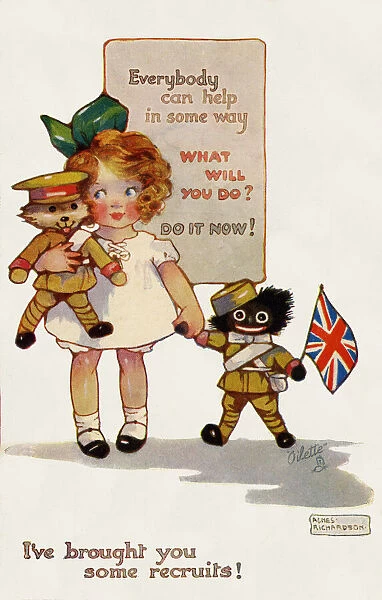 Patriotic children World War I