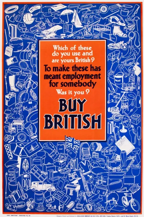 Framed Print : Patriotic poster, Buy British Framed Print : Patriotic poster, Buy British