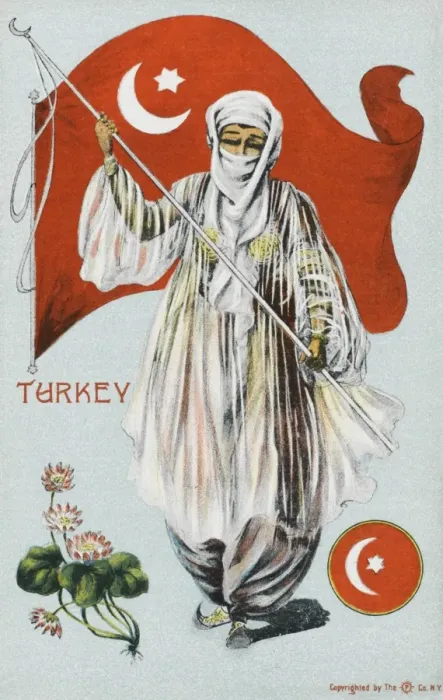Framed Print : Patriotic pro-Turkish card Framed Print : Patriotic pro-Turkish card