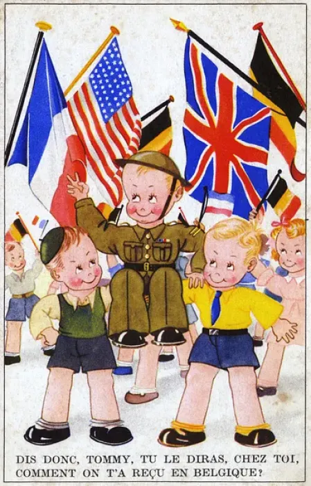 Framed Print : Patriotic Propaganda Postcard - WWII Framed Print : Patriotic Propaganda Postcard - WWII