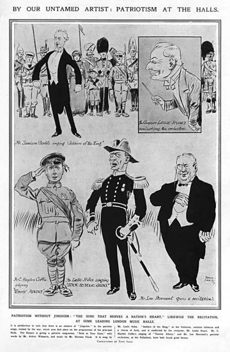 Framed Print : Patriotism at the Halls, WW1 Framed Print : Patriotism at the Halls, WW1