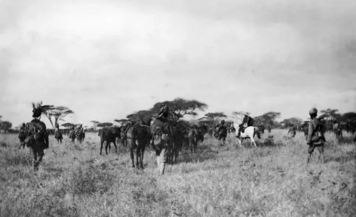 Framed Print : On patrol with General Smuts, Salaita, East Africa, WW1 Framed Print : On patrol with General Smuts, Salaita, East Africa, WW1