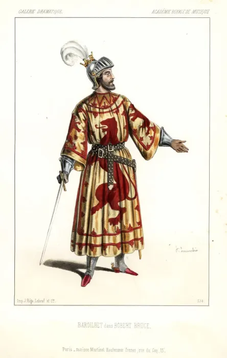 Framed Print : Paul-Bernard Barroilhet in Robert Bruce, 1846 Framed Print : Paul-Bernard Barroilhet in Robert Bruce, 1846