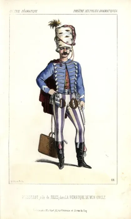 Framed Print : Paul Boisselot in the role of Jules in La Perruque Framed Print : Paul Boisselot in the role of Jules in La Perruque