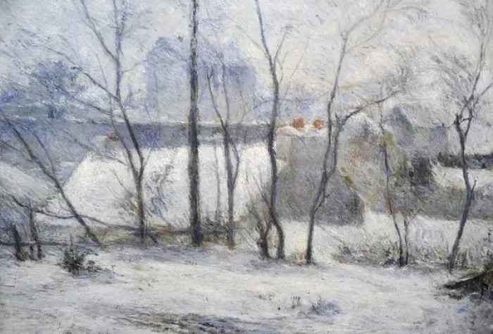 Framed Print : Paul Gauguin (1848-1903). French painter. Winter Landscape Framed Print : Paul Gauguin (1848-1903). French painter. Winter Landscape
