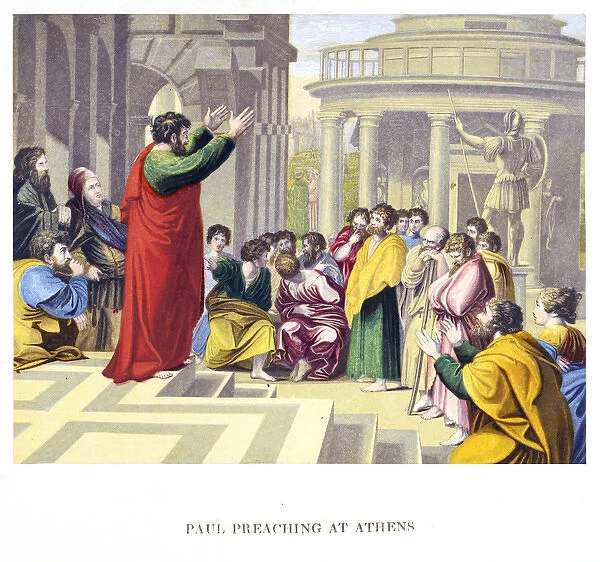 Paul preaching in Athens