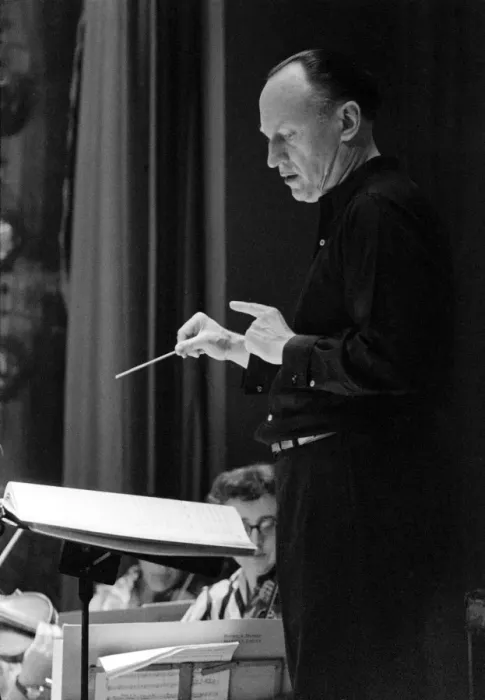 Framed Print : Paul Sacher Conducting Framed Print : Paul Sacher Conducting