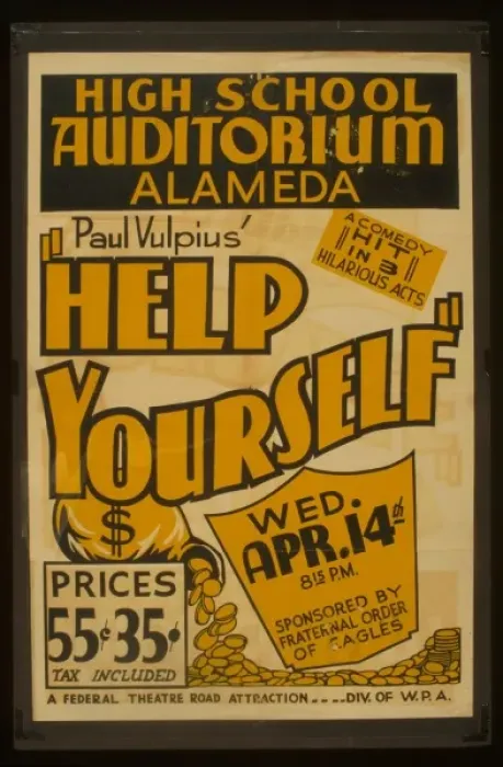 Framed Print : Paul Vulpius Help yourself A comedy hit in 3 hilarious acts Framed Print : Paul Vulpius Help yourself A comedy hit in 3 hilarious acts