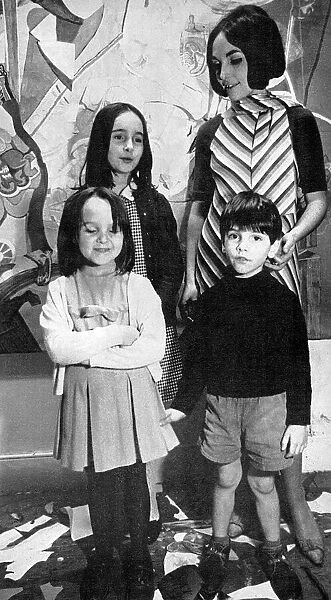 Paula Rego and her three children