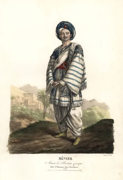 Framed Print : Paulin Menier as Almanzor in Abenhamet, 1815 Framed Print : Paulin Menier as Almanzor in Abenhamet, 1815