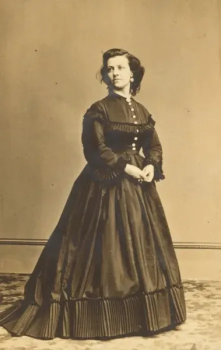 Framed Print : Pauline Cushman, full-length portrait, standing, facing left Framed Print : Pauline Cushman, full-length portrait, standing, facing left