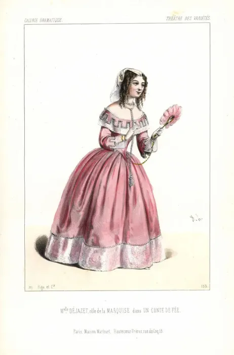 Framed Print : Pauline Dejazet in the role of the Marquise Framed Print : Pauline Dejazet in the role of the Marquise