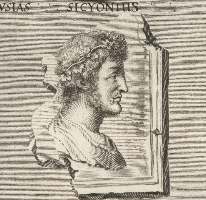 Framed Print : Pausias, ancient Greek painter, 4th century BC Framed Print : Pausias, ancient Greek painter, 4th century BC