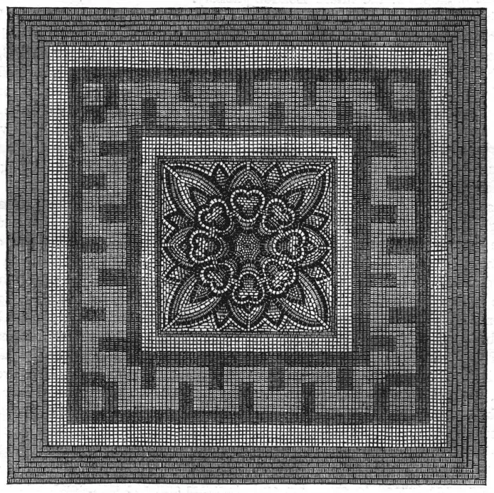 Framed Print : Pavement. A specimen of pavement found in Threadneedle Street in 1841. Date: 19th century Framed Print : Pavement. A specimen of pavement found in Threadneedle Street in 1841. Date: 19th century