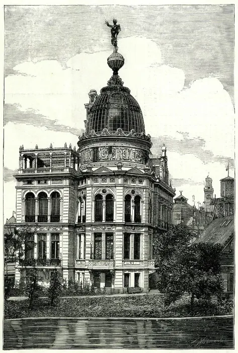 Framed Print : Pavilion of the Gas Company, Paris Exhibition of 1889 Framed Print : Pavilion of the Gas Company, Paris Exhibition of 1889