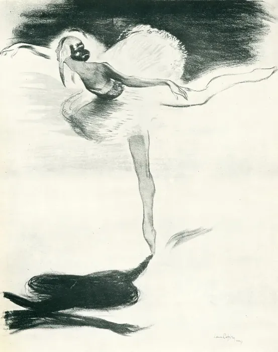 Framed Print : Pavlova. A lithograph portraying the Russian prima ballerina Framed Print : Pavlova. A lithograph portraying the Russian prima ballerina