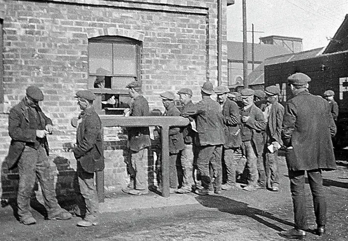 Framed Print : Pay day at a coal mine Framed Print : Pay day at a coal mine
