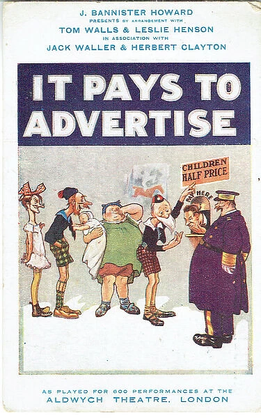 It Pays to Advertise by Roi Cooper Megru & Walter Hackett