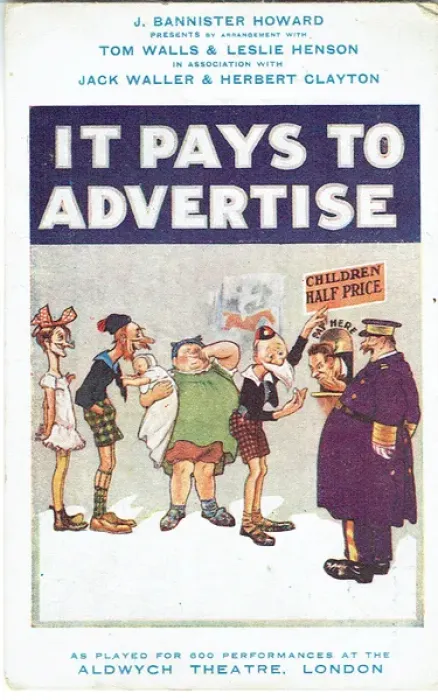 Framed Print : It Pays to Advertise by Roi Cooper Megru & Walter Hackett Framed Print : It Pays to Advertise by Roi Cooper Megru & Walter Hackett