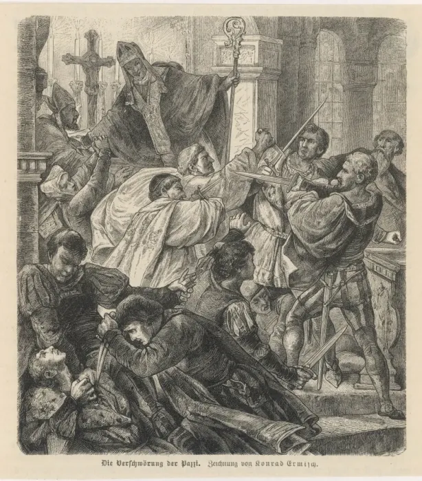 Framed Print : Pazzis Fight the Medicis Framed Print : Pazzis Fight the Medicis