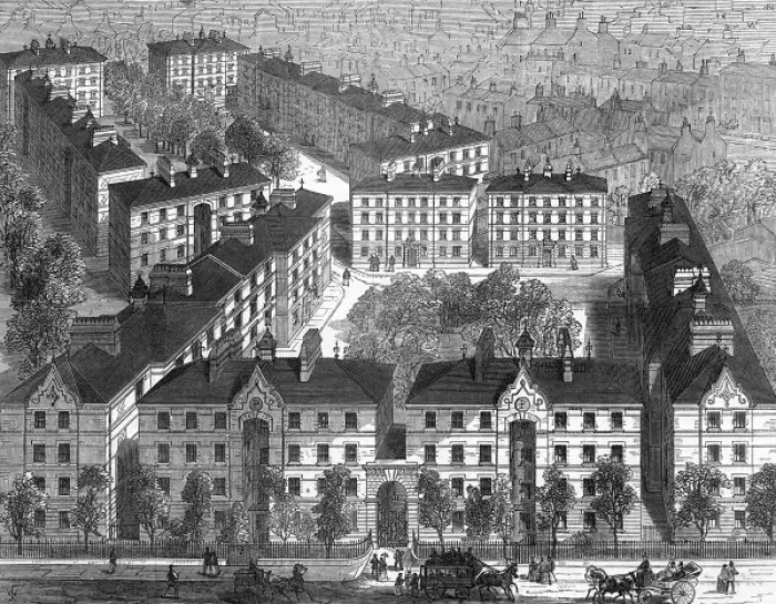 Framed Print : Peabody Dwellings London Framed Print : Peabody Dwellings London