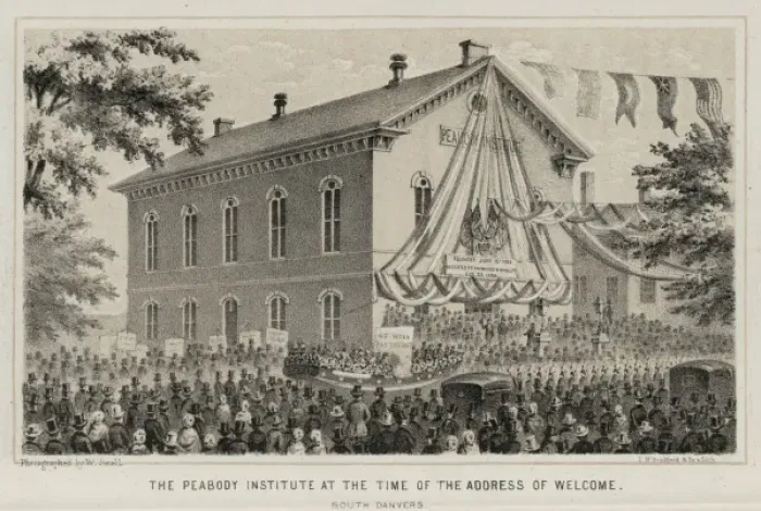 Framed Print : The Peabody Institute at the time of the address of welcome Framed Print : The Peabody Institute at the time of the address of welcome