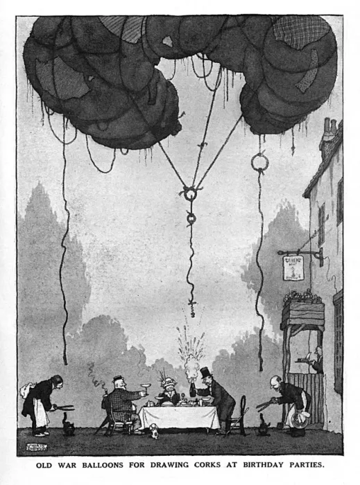 Framed Print : When Peace Comes Along by Heath Robinson, WW1 Framed Print : When Peace Comes Along by Heath Robinson, WW1