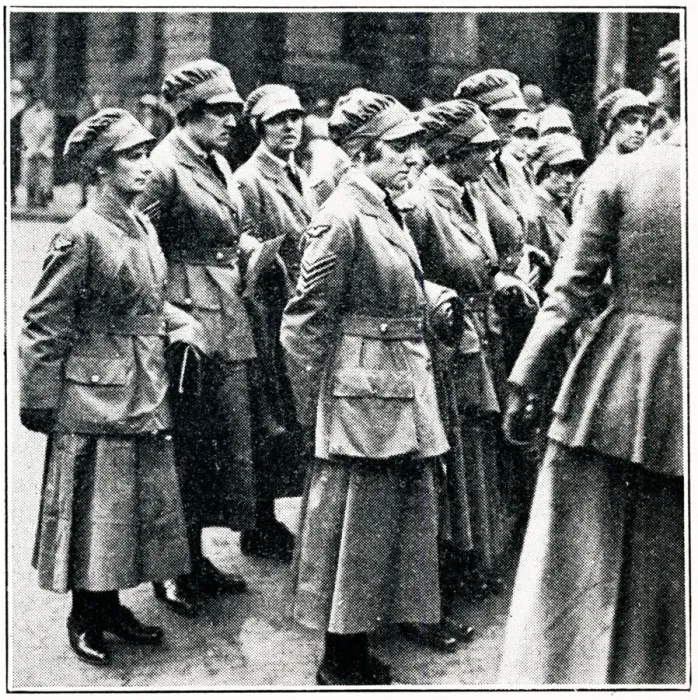 Framed Print : Peace Day Celebrations - Womens Royal Air Force WWI Framed Print : Peace Day Celebrations - Womens Royal Air Force WWI
